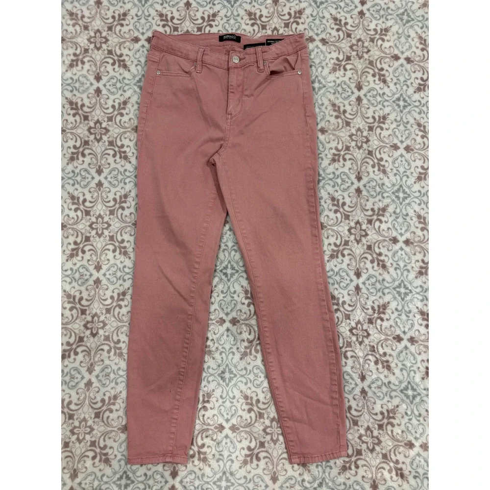 Buffalo David Bitton Havana High Rise Ankle Skinny Jeans Pink 4/27 Soft Stretch